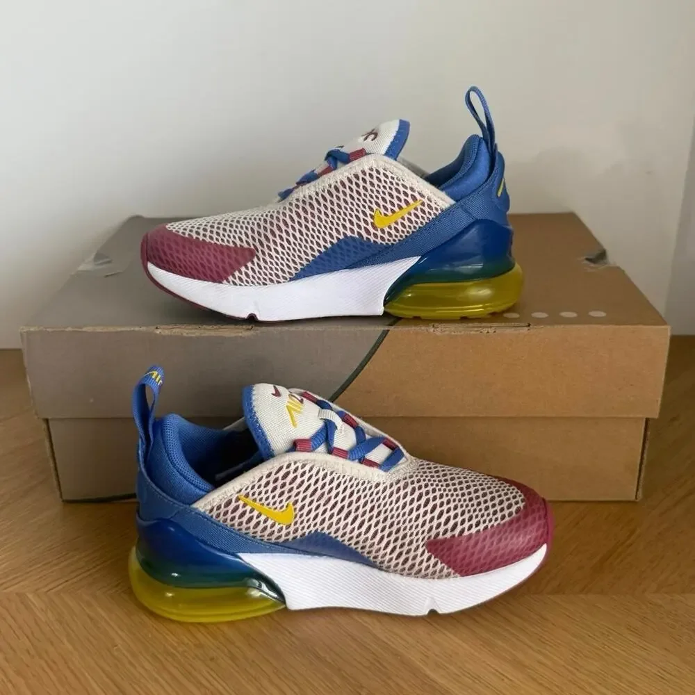 Nike Air Max 270 Pearl Comet/Sweet Beet Kids Sneakers- SZ 12 C